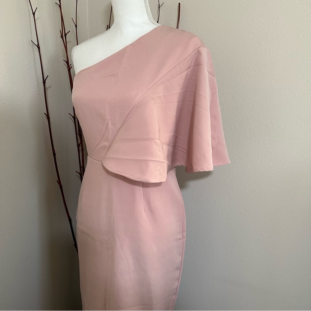CBR light pink one shoulder dress - Picture 7 of 13